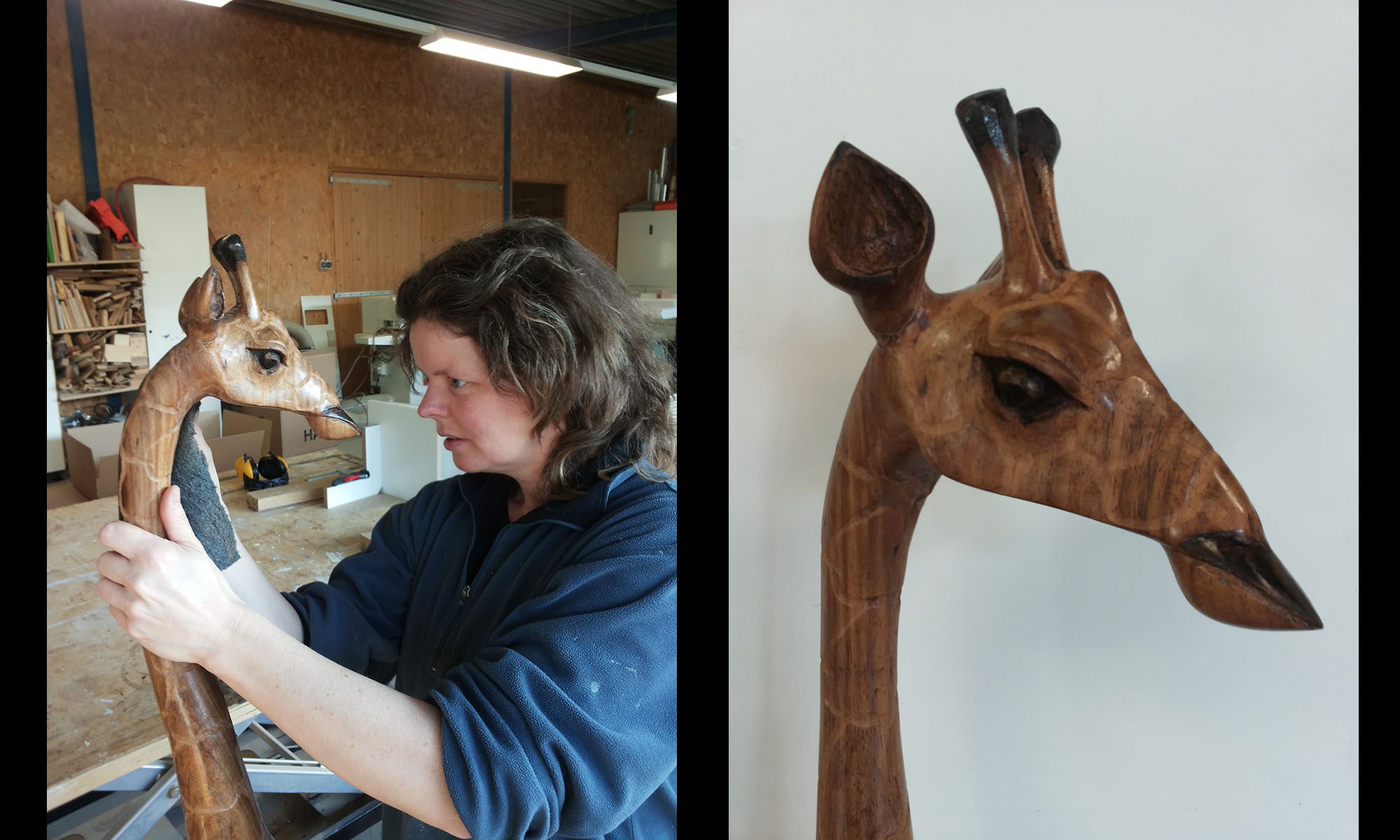 Herstelde giraffe