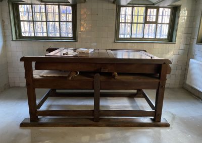 mangel (zeer vroegere centrifuge en strijkapparaat)